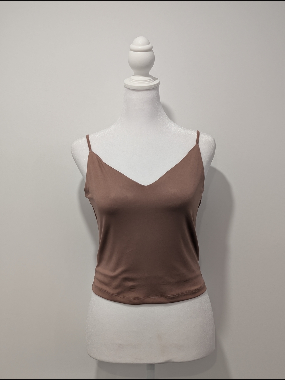 Dynamite Mauve Taupe  Spaghetti-Strap V-Neck Cami